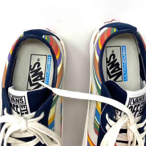 💖MEGA SALE💖VANS Shoes Women's VN0A4UWI1B3 Sk8-Low Reissue Retro Stripes Blue - Picture 9 of 10